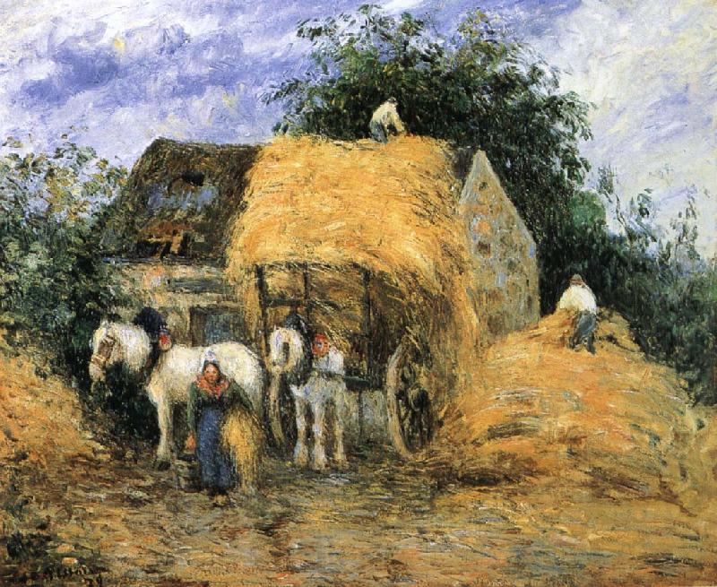 Camille Pissarro Yun-hay carriage Norge oil painting art